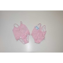 Bañador cuadros rosa