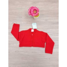 Chaqueta corta roja un botón