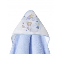Capa de baño azul 