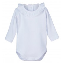 Body cuello puntilla M/L blanco 