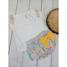 Conjunto jubón + pololo amarillo