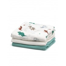 Pack muselina bebe verde