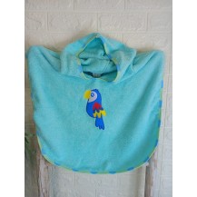 Capa de baño tucan azul